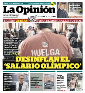 Cover of La Opinion