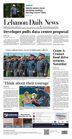 Cover of Lebanon Daily News
