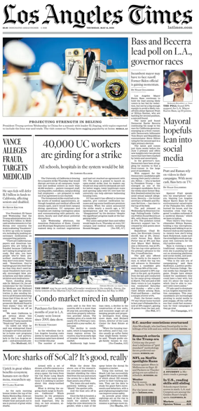 Cover of Los Angeles Times
