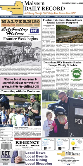 Cover of Malvern Daily Record