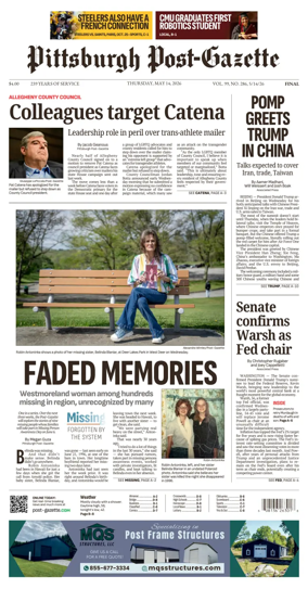 Cover of Pittsburgh Post-Gazette