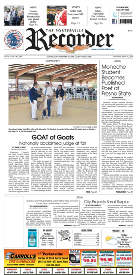 Cover of Porterville Recorder