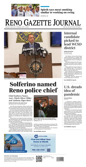 Cover of Reno Gazette Journal