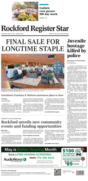 Cover of Rockford Register Star