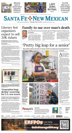 Cover of Santa Fe New Mexican