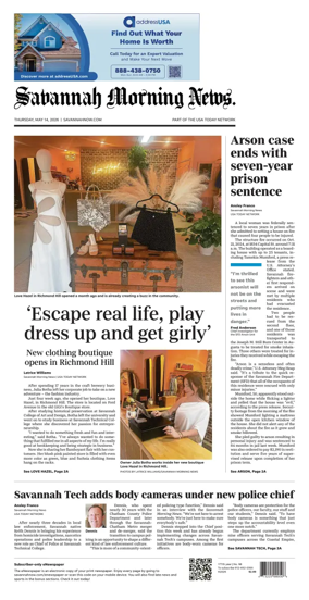 Cover of Savannah Morning News