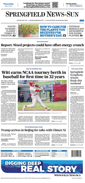 Cover of Springfield News-Sun
