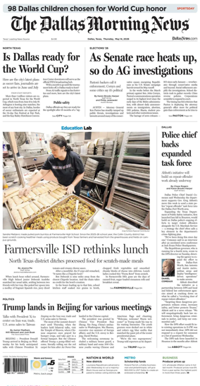 Cover of The Dallas Morning News