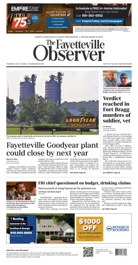 Cover of The Fayetteville Observer