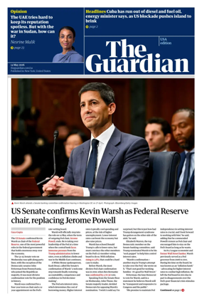 Cover of The Guardian (USA)