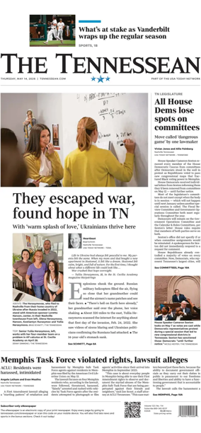 Cover of The Tennessean