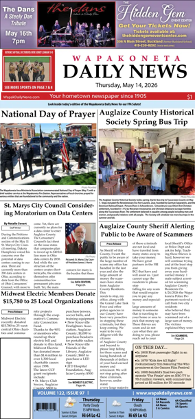Cover of Wapakoneta Daily News