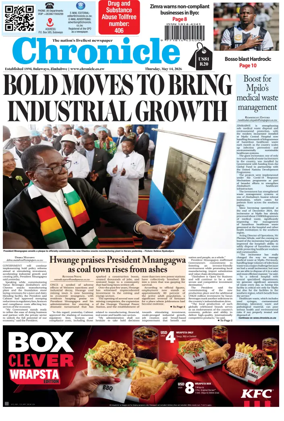 Cover of Chronicle (Zimbabwe)