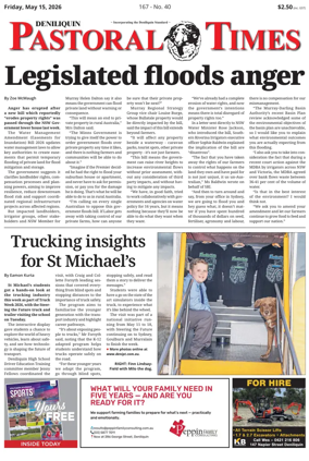 Cover of Deniliquin Pastoral Times