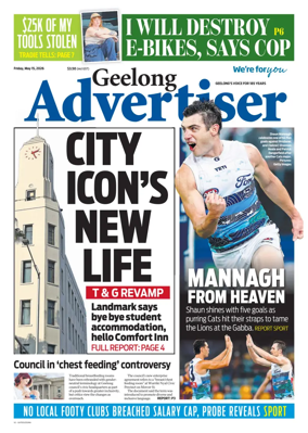 Cover of Geelong Advertiser