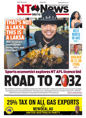 Cover of NT News