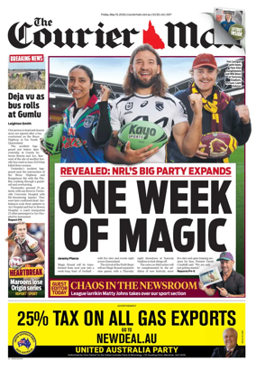 Cover of The Courier-Mail