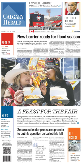 Cover of Calgary Herald
