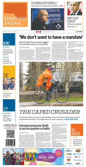 Cover of Edmonton Journal