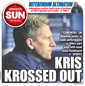 Cover of Edmonton Sun