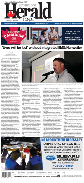 Cover of Lethbridge Herald