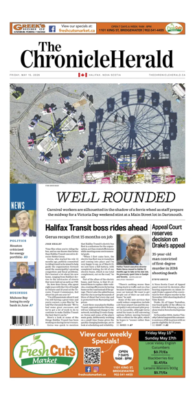 Cover of The Chronicle Herald (Metro)