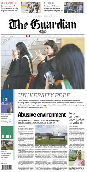 Cover of The Guardian (Charlottetown)