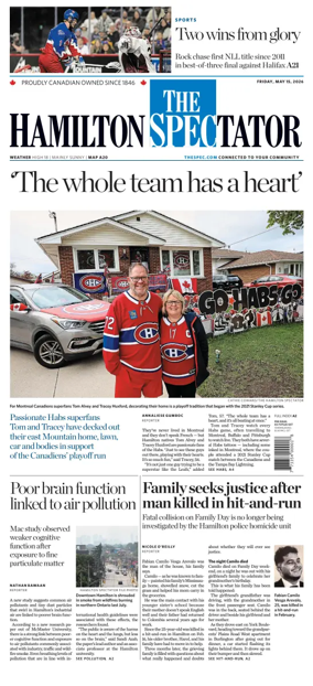 Cover of The Hamilton Spectator