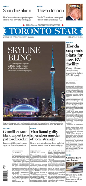 Cover of Toronto Star