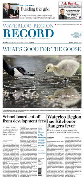 Cover of Waterloo Region Record
