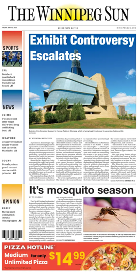 Cover of Winnipeg Sun
