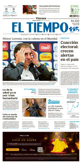 Cover of El Tiempo (Bogota)