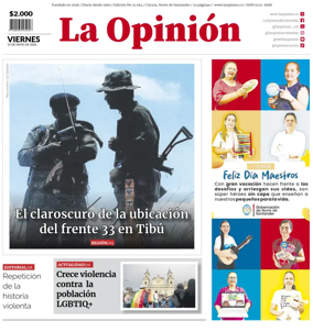 Cover of La Opinion