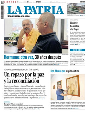 Cover of La Patria (Colombia)