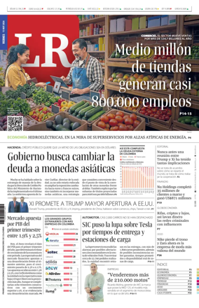 Cover of La Republica (Colombia)