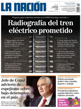 Cover of La Nacion (Costa Rica)