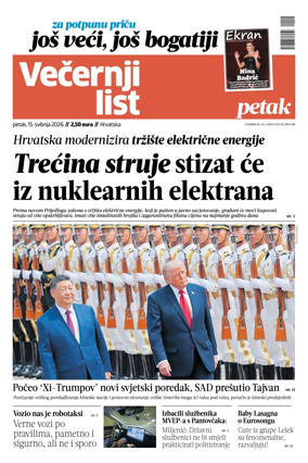 Cover of Vecernji list - Hrvatska