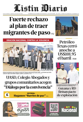 Cover of Listin Diario
