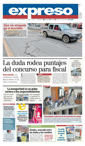 Cover of Diario Expreso