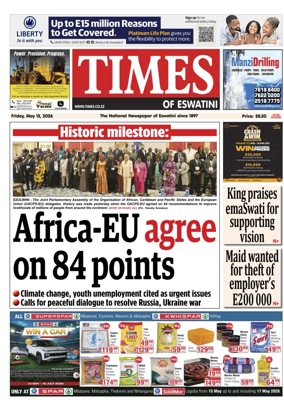Cover of Times of Eswatini