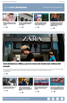 Cover of Euronews Business (Spanish) Compiled Edition