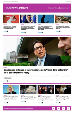 Cover of Euronews Culture and Sport (Spanish) Compiled Edition