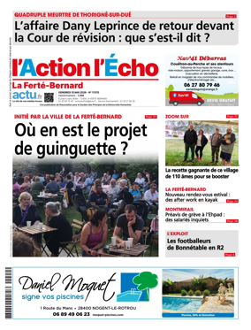Cover of l'Action l'Echo (La Ferte-Bernard)