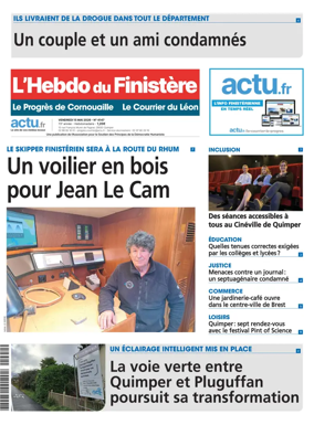 Cover of L'Hebdo du Finistere - Le Progres de Cornouaille Le Courrier du Leon