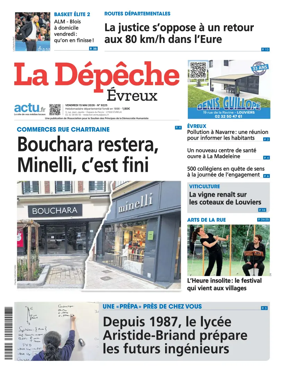 Cover of La Depeche Evreux