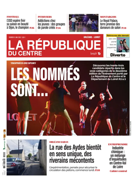 Cover of La Republique du Centre (Orleans - Loiret))