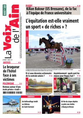 Cover of La Voix de l’Ain Belley