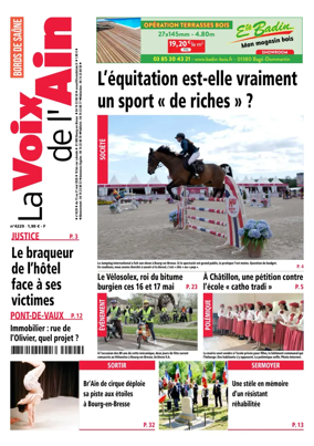 Cover of La Voix de l’Ain Bords de Saone