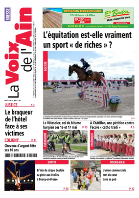 Cover of La Voix de l’Ain Bresse
