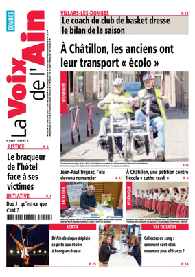 Cover of La Voix de l’Ain Dombes